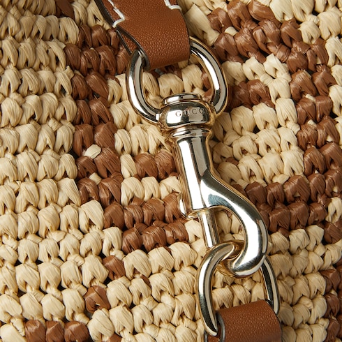 Mini borsa a secchiello intrecciata