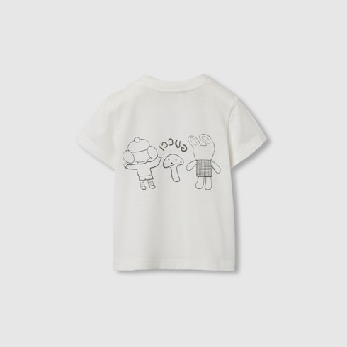 T-shirt neonato in cotone stampato