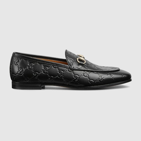 Leather loafers gucci on sale