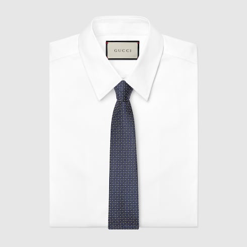 Silk jacquard tie Detail 2