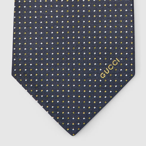 Silk jacquard tie Detail 4
