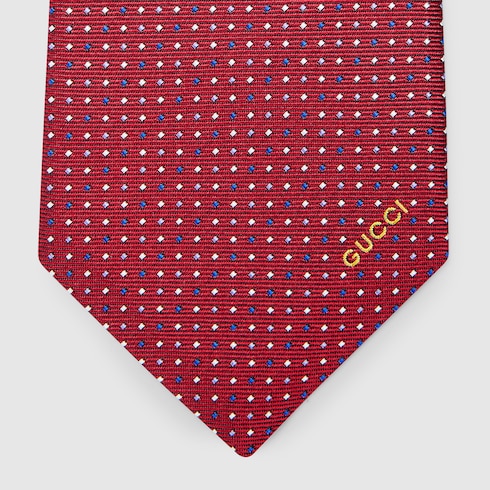 Cravatta in seta jacquard