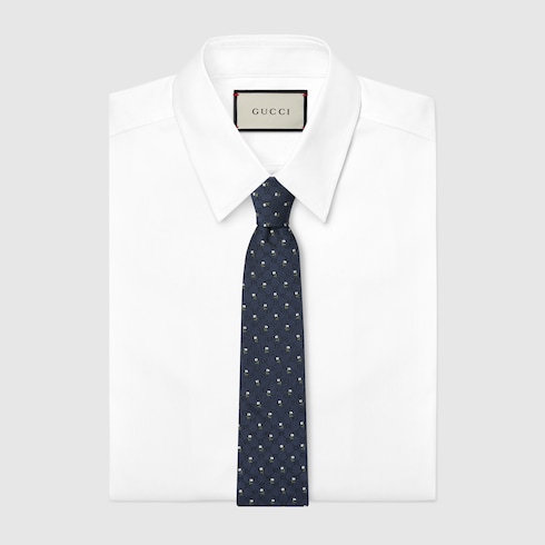 GG silk jacquard tie