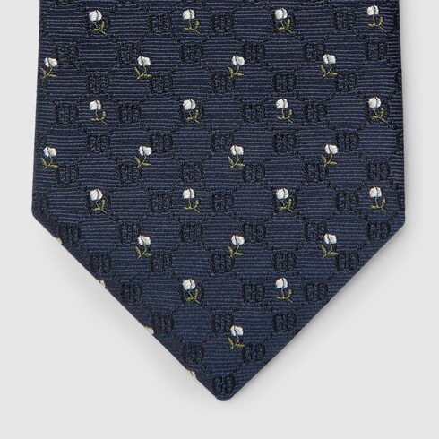 GG silk jacquard tie