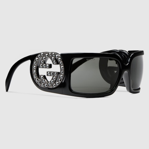 Rectangular frame sunglasses