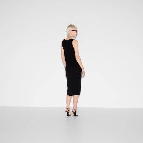Heavy viscose sable Horsebit dress