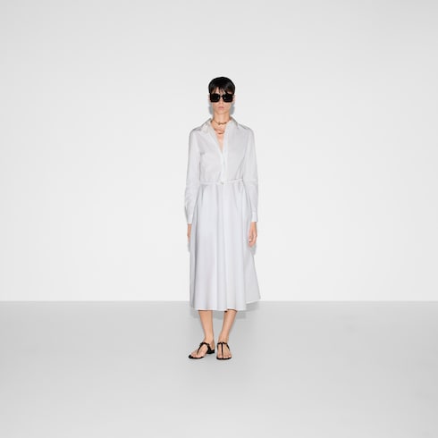 Robe en popeline de coton 
