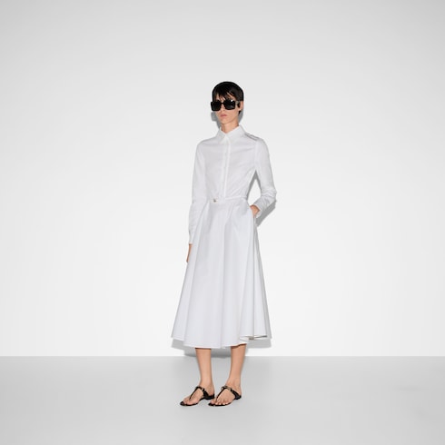 Robe en popeline de coton 