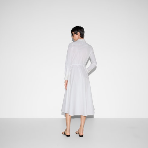 Robe en popeline de coton 