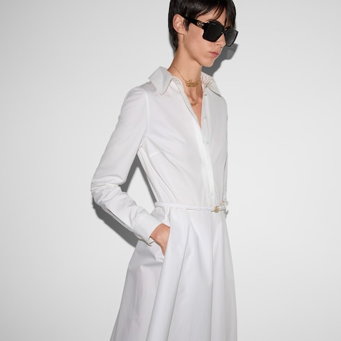 Robe en popeline de coton 