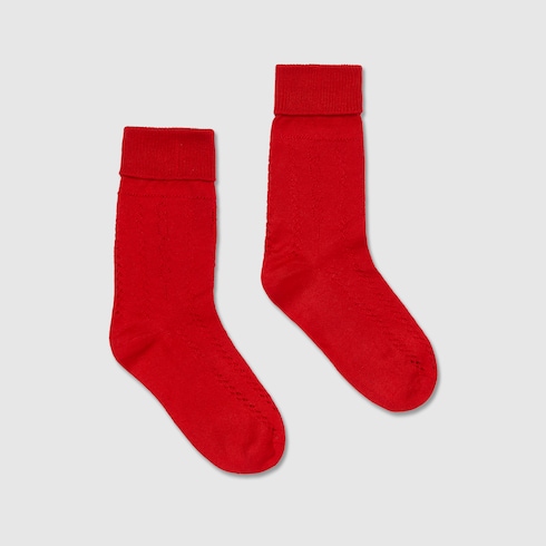 Kindersocken aus Baumwollstrick mit Gucci
