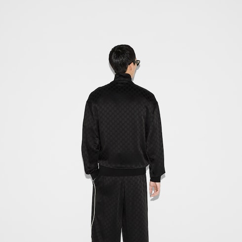 Veste zippée en satin GG