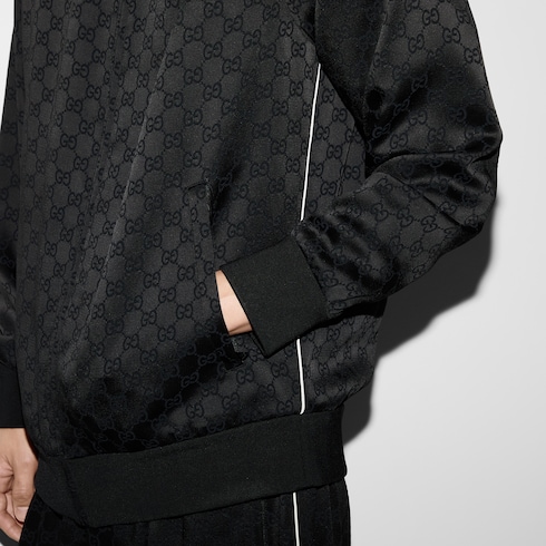 Jacke aus GG Satin mit Reißverschluss