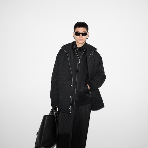 Jacke aus GG Satin mit Reißverschluss