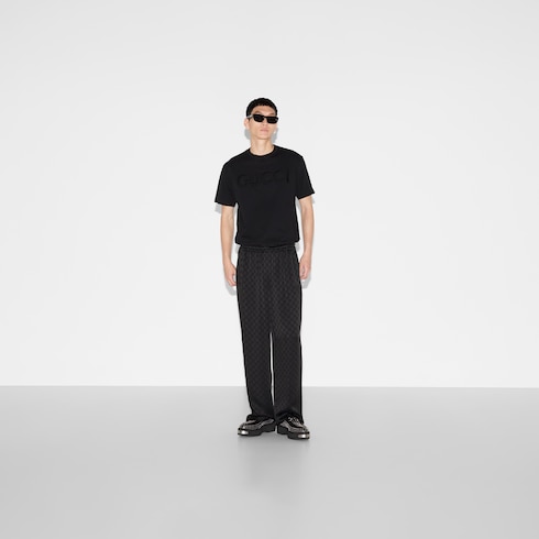 Pantalon de jogging en satin GG