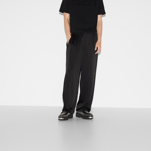 Pantalon de jogging en satin GG