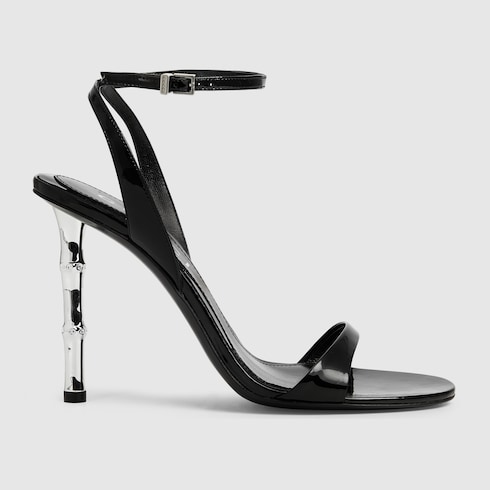 Sandales avec talon en bambou pour femme