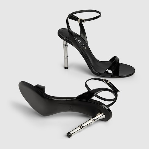 Sandales avec talon en bambou pour femme