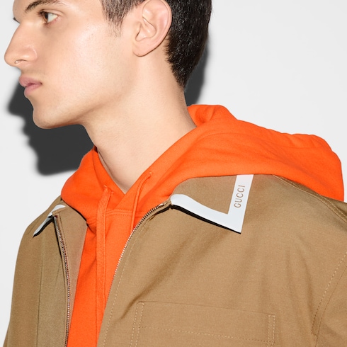 Chaqueta de gabardina técnica