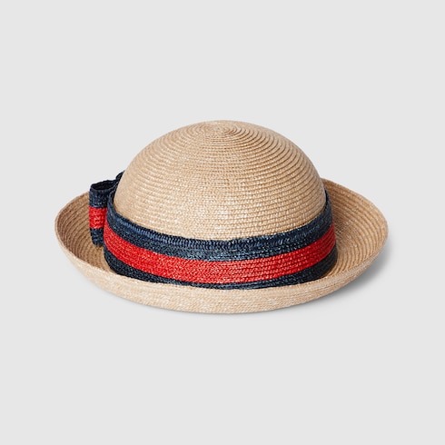 Children's straw hat with Web Detail 3