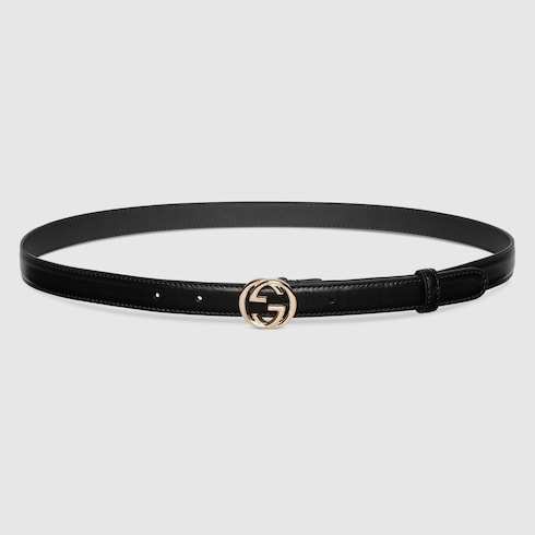 Ceinture avec boucle GG enlacés