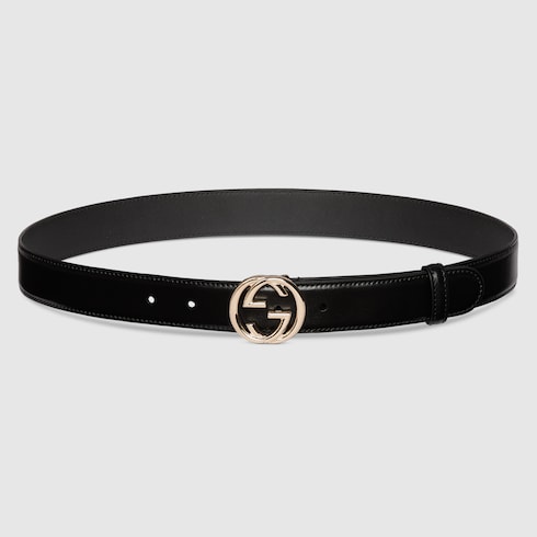 Ceinture avec boucle GG enlacés