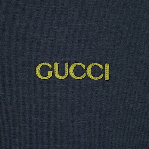 Giacca in jersey con mezza zip e patch