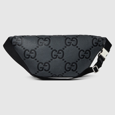 Sac ceinture GG moyen format en cuir GG gris et noir GUCCI Canada
