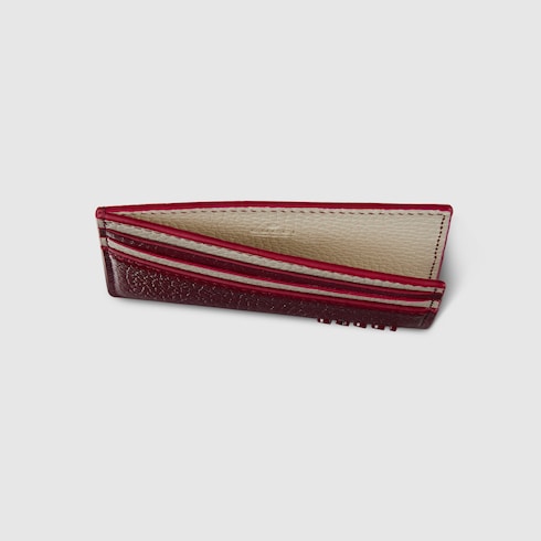Bi-colour card case with Gucci logo Detail 2