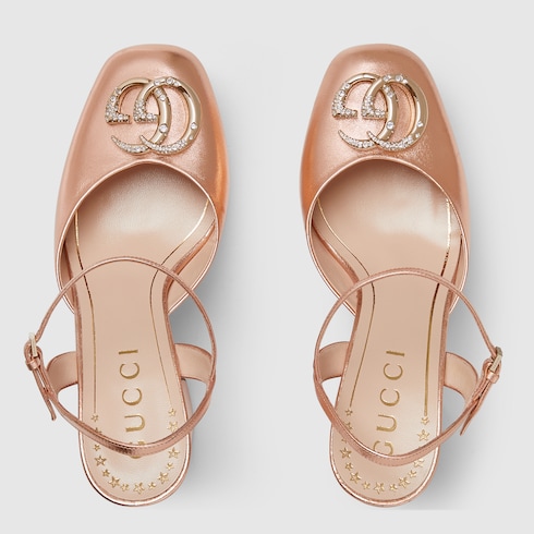 Women's platform pump with Double G