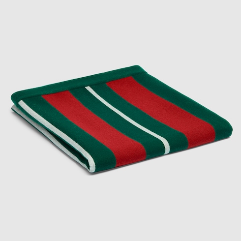 Gucci Web wool blanket Detail 4