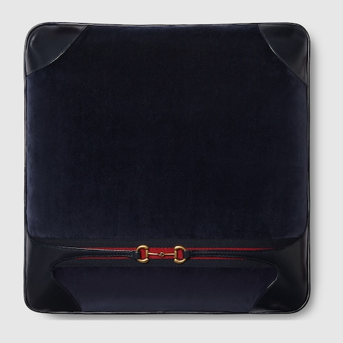Velvet cushion with Horsebit