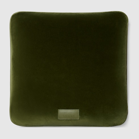 Velvet cushion with Horsebit