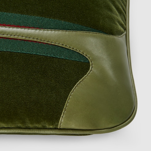 Velvet cushion with Horsebit
