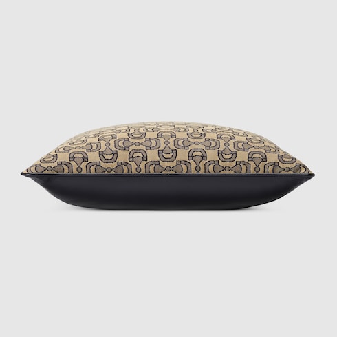 Coussin en jacquard de coton à motif Mors