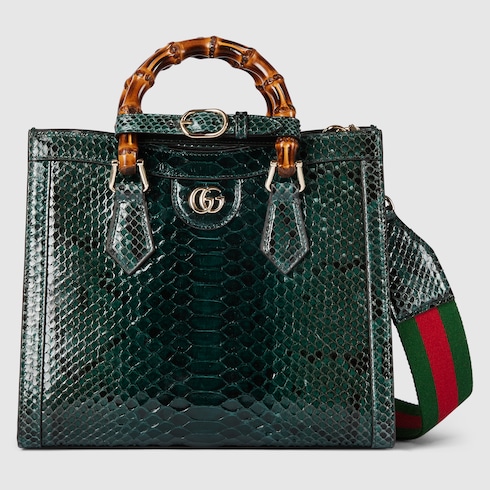 Gucci Diana small python tote bag Detail 8