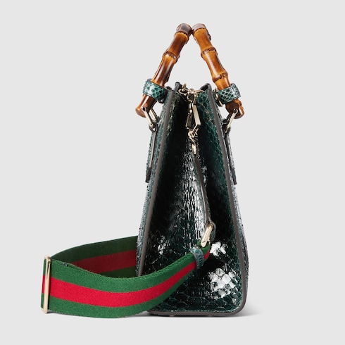 Gucci Diana small python tote bag Detail 10