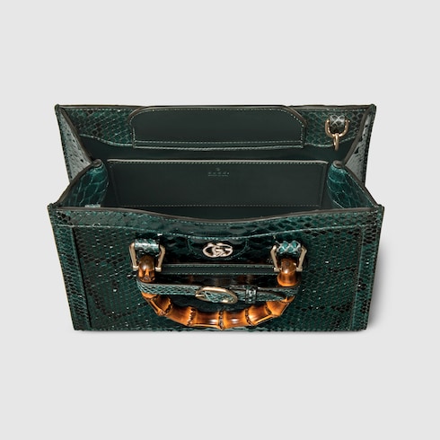 Gucci Diana small python tote bag Detail 11