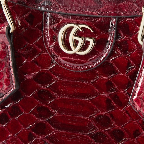 Mini borsa shopping Gucci Diana in pitone