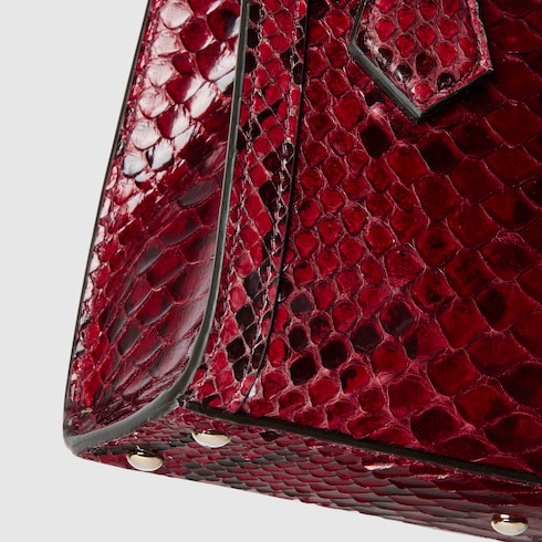 Mini borsa shopping Gucci Diana in pitone