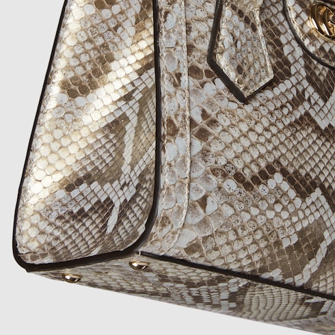 Gucci Diana系列蟒蛇皮革小号托特包