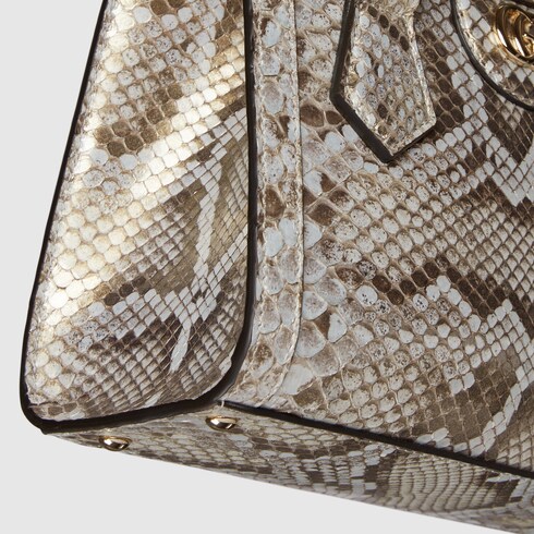 Kleiner Gucci Diana Shopper aus Pythonleder