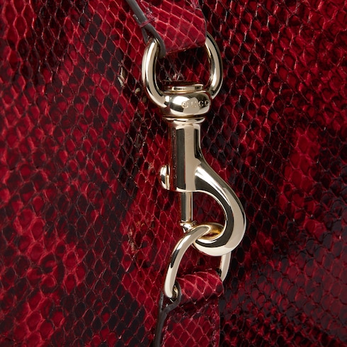 Gucci Jackie系列蟒蛇皮革中号手袋