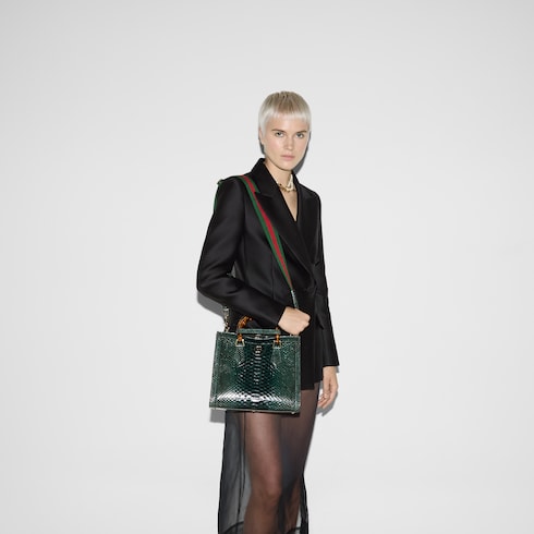 Gucci Diana python medium tote bag