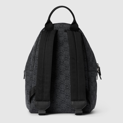 Mochila infantil de denim con GG