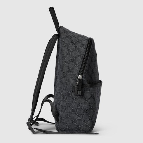 Mochila infantil de denim con GG