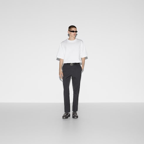 T-shirt in jersey di cotone con ricamo