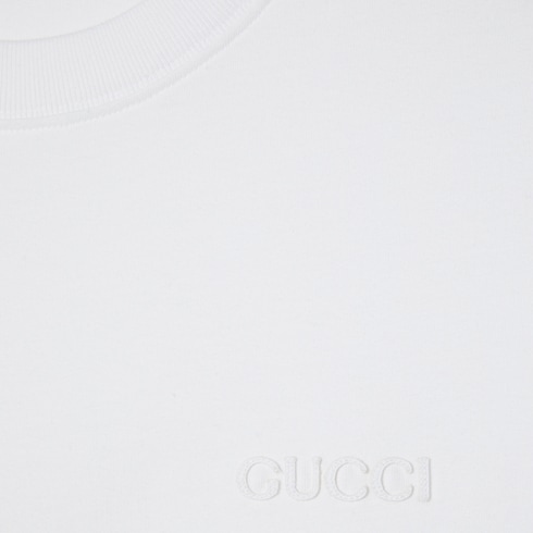 T-shirt in jersey di cotone con ricamo