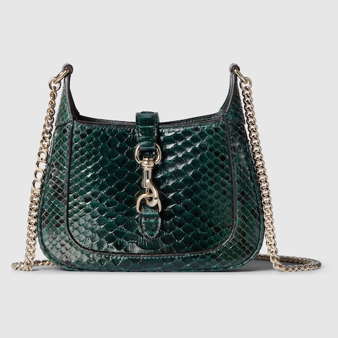 Мини-сумка Gucci Jackie Notte из кожи питона