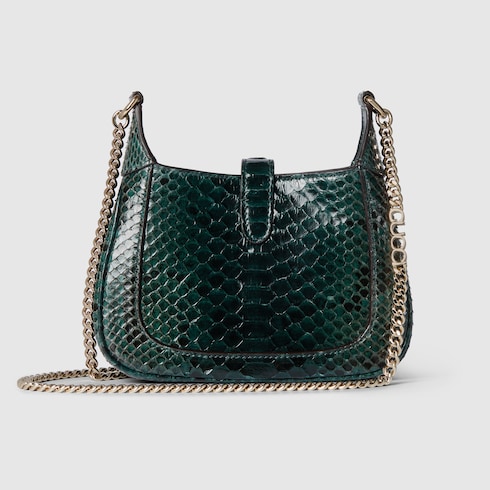 Мини-сумка Gucci Jackie Notte из кожи питона